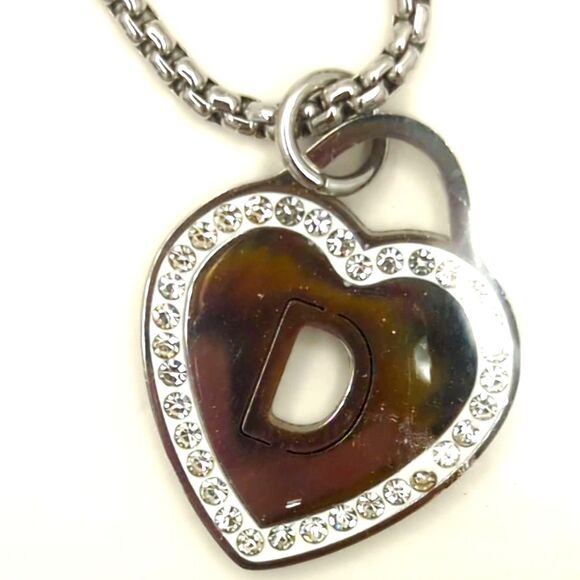 A New Day Heart and Hoop Nickel Free Earrings and Heart Necklace Set NWT - Picture 2 of 4